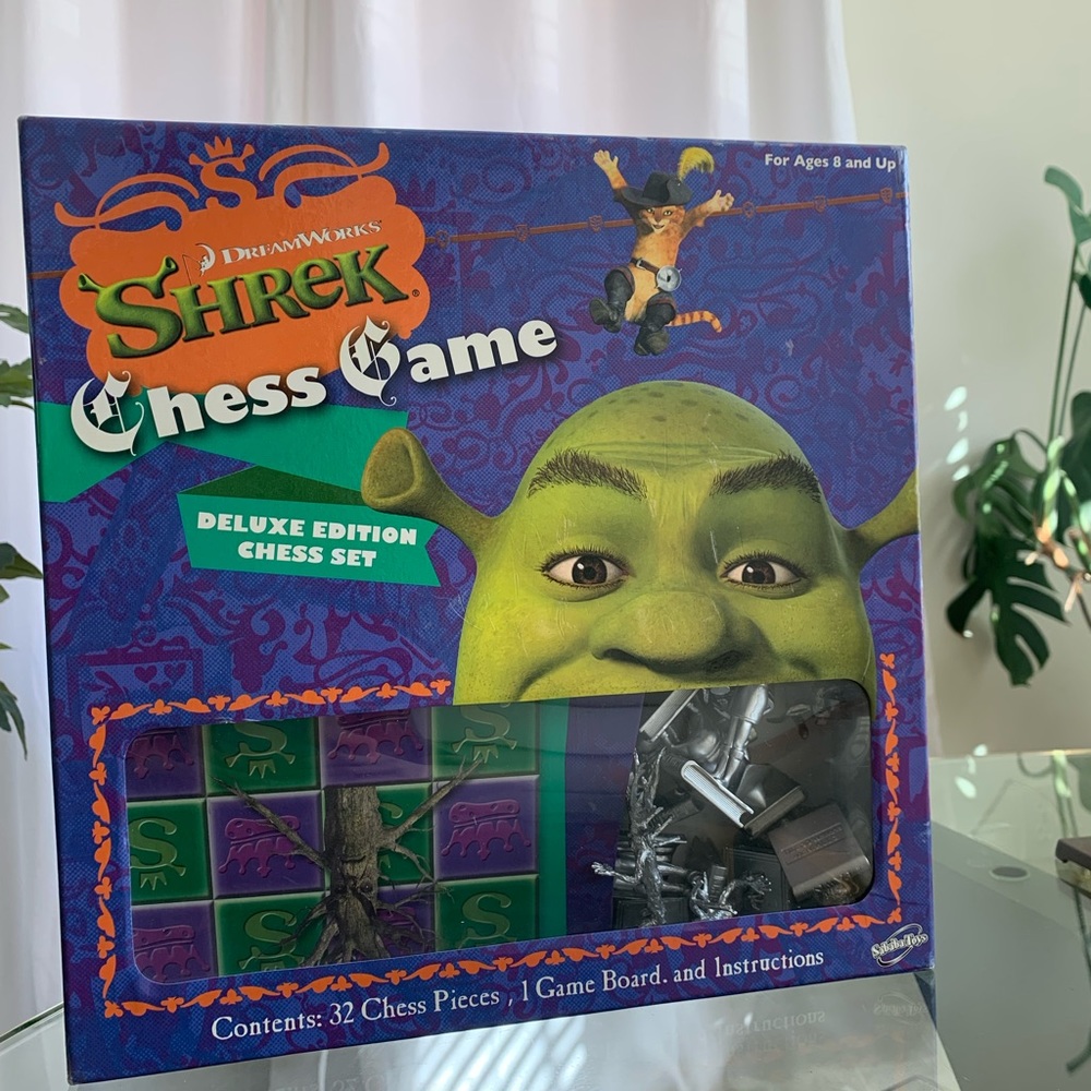 Vintage Shrek Chess Game